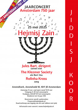 Jaarconcert Jiddisj Koor Hejmisj Zain/Amsterdam 750