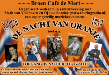 DE NACHT VAN ORANJE