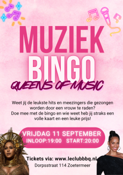 Muziekbingo Queens of music