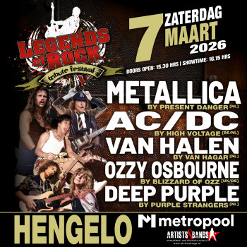 LEGENDS of ROCK Tribute Festival - MONSTERS of ROCK met Metallica, AC/DC, Van Halen, Deep Purple en Ozzy Osbourne