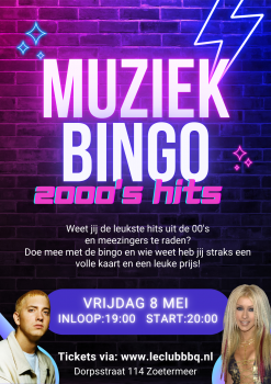 2000's hits muziekbingo