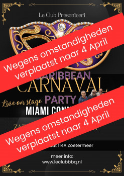 Wegens omstandigheden verplaatst naar 4 april