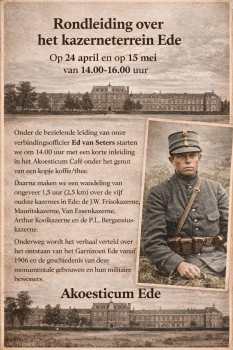 Rondleiding over het kazerneterrein Ede