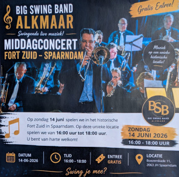 Live muziek van de Big Swing Band Alkmaar