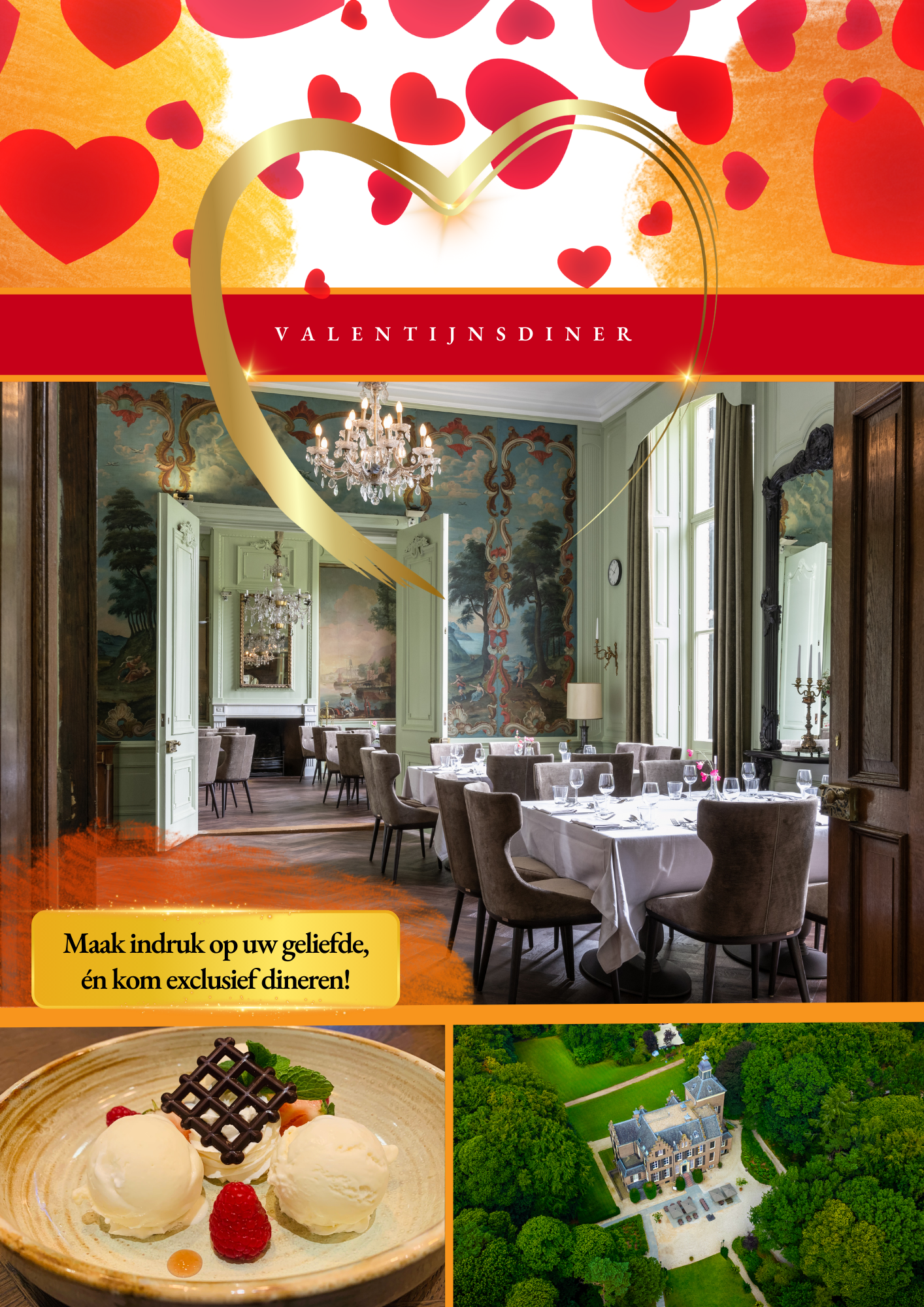 Kasteeldiner op Valentijnsdag 2024