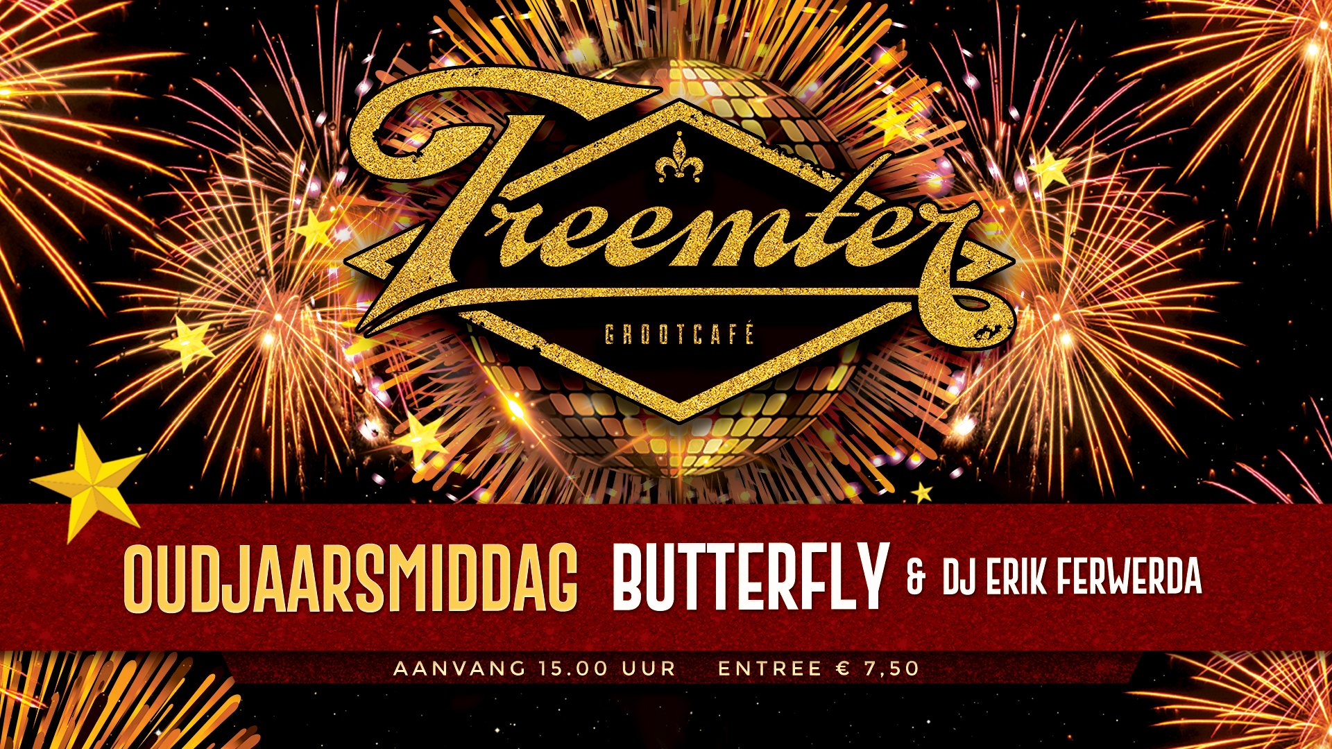 Oudjaarsmiddag met Butterfly en DJ Erik Ferwerda