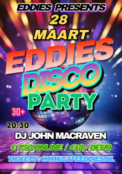 Eddies Discoparty met DJ John Macraven