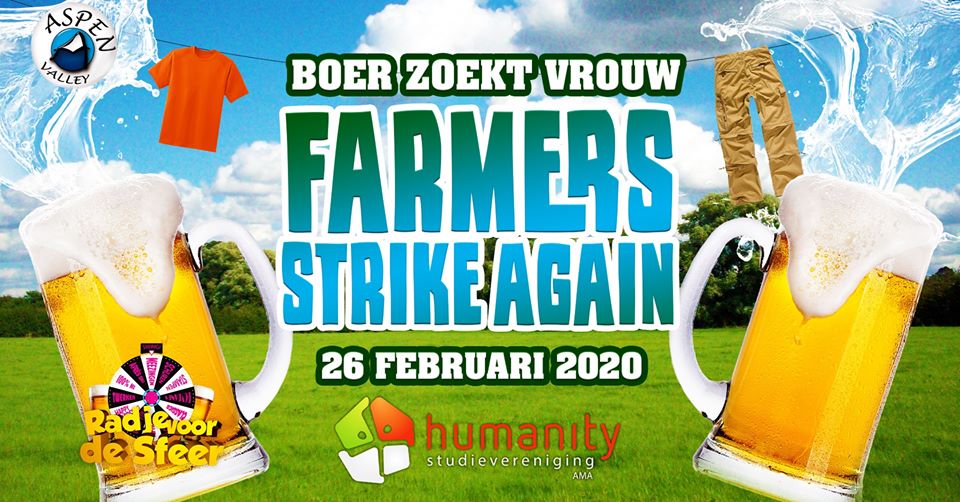 Boer zoekt vrouw- Farmers strike again!