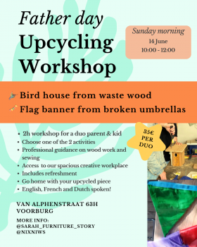 Father day parent&kid upcycling workshop
