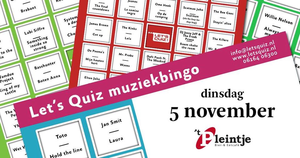 Muziek Bingo