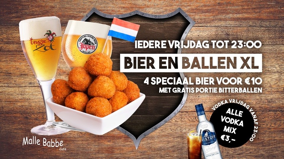 Bier en Ballen XL & Vodka Vrijdag