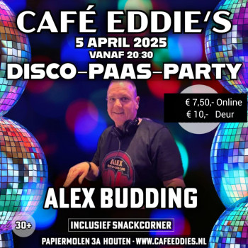 Eddie’s Disco Paas Party met Alex Budding