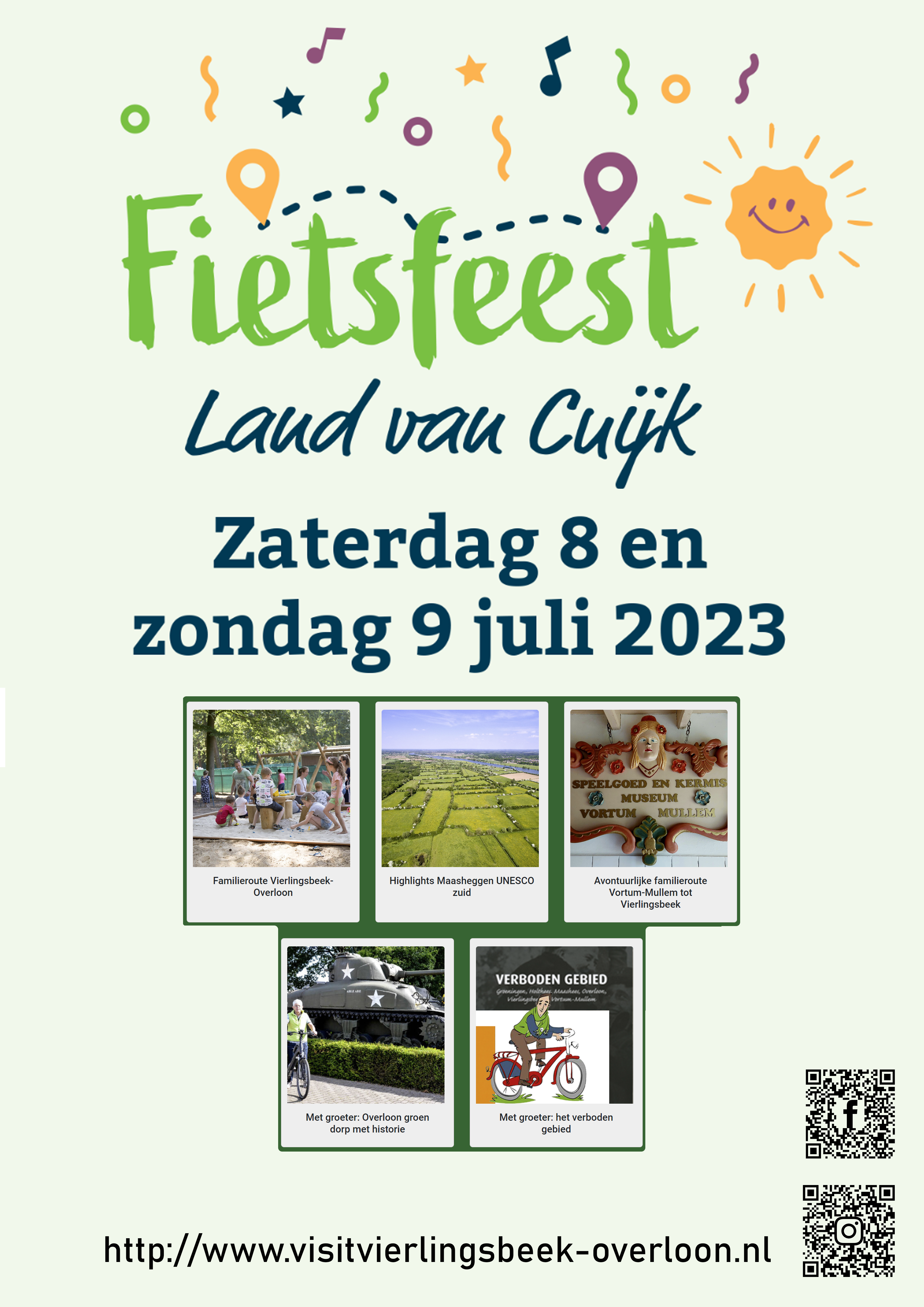 Fietsfeest Land van Cuijk in Vierlingsbeek en Overloon
