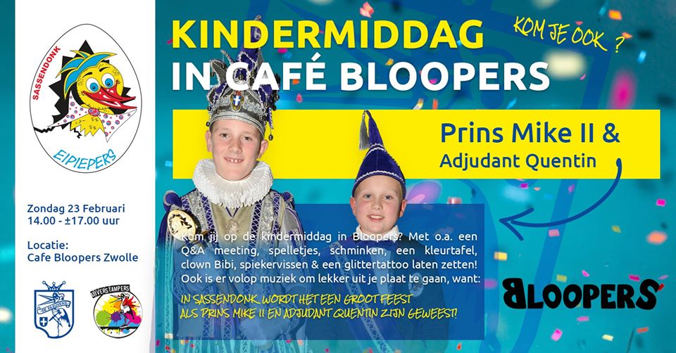 Kindermiddag in Café Bloopers