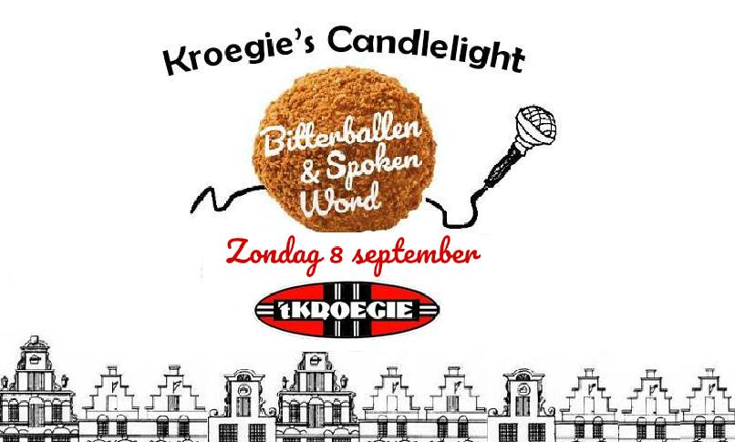 Kroegie's Candlelight: Bitterballen en Spoken Word!