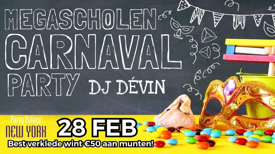 MegascholenParty: Carnaval x Dj Dévin