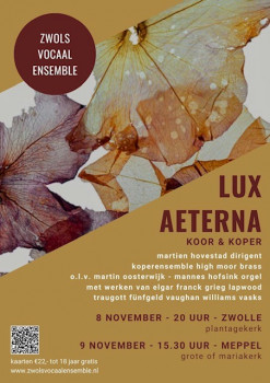 Koor en Koper — Lux Aeterna Zwols Vocaal Ensemble & High Moor Brass