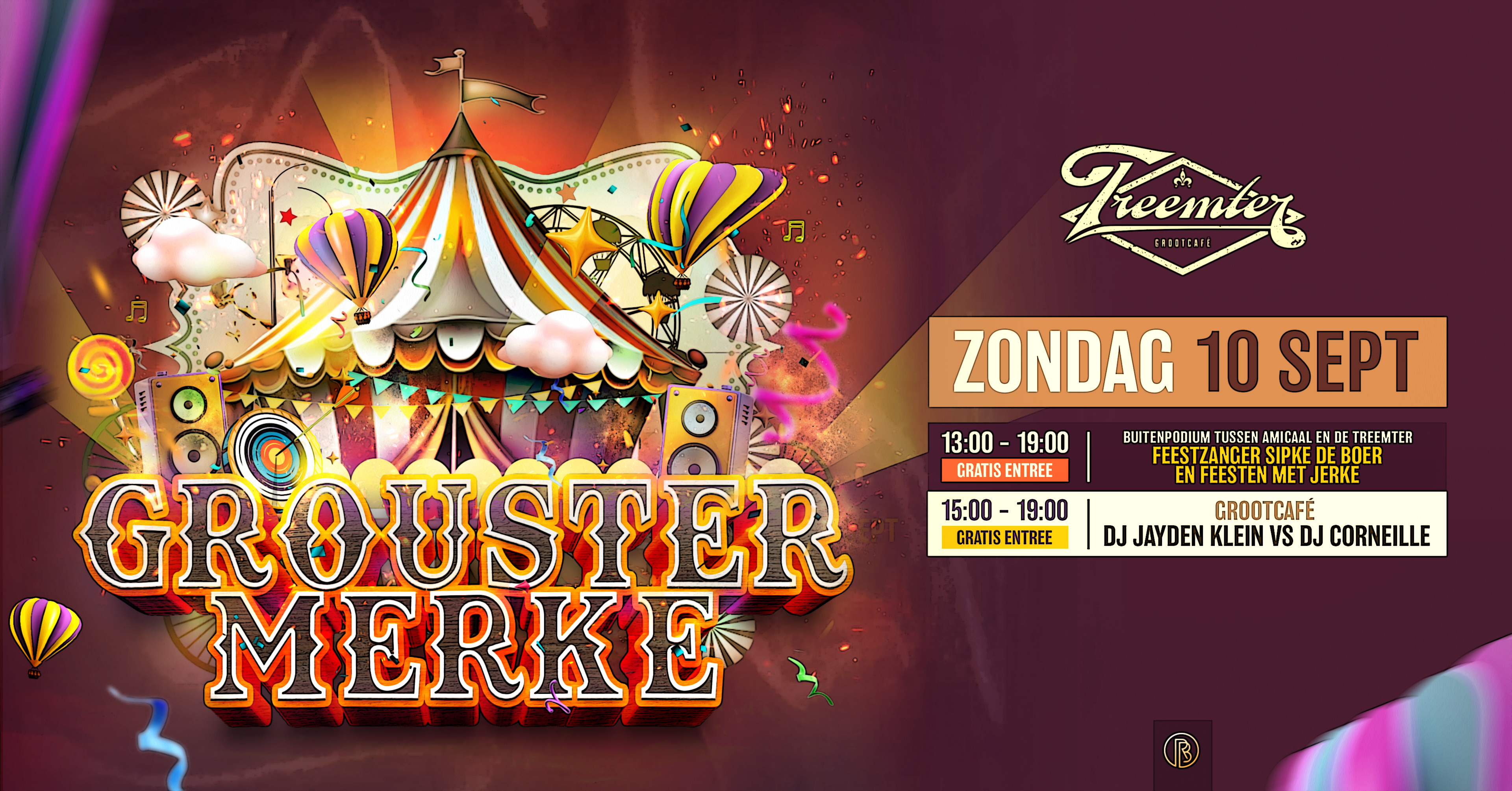 Grouster Merke || Sipke de Boer || Feesten met Jerke || Jayden Klein || Zondag 10 september