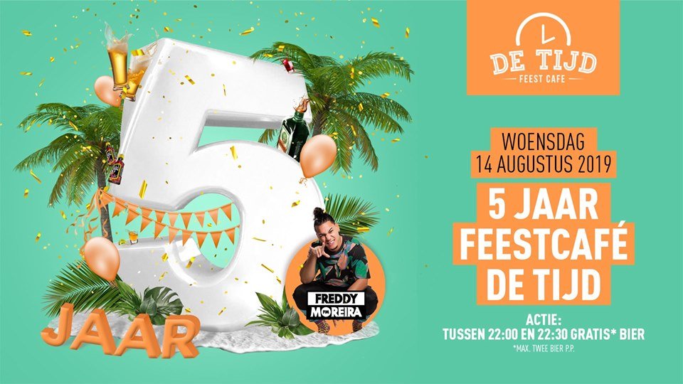 5 Jaar Feestcafé de Tijd