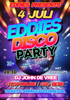 Eddie’s Discoparty Met DJ John de Vree ( Met Videoclips)
