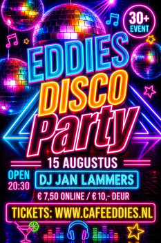 Eddies Discoparty met DJ Jan Lammers