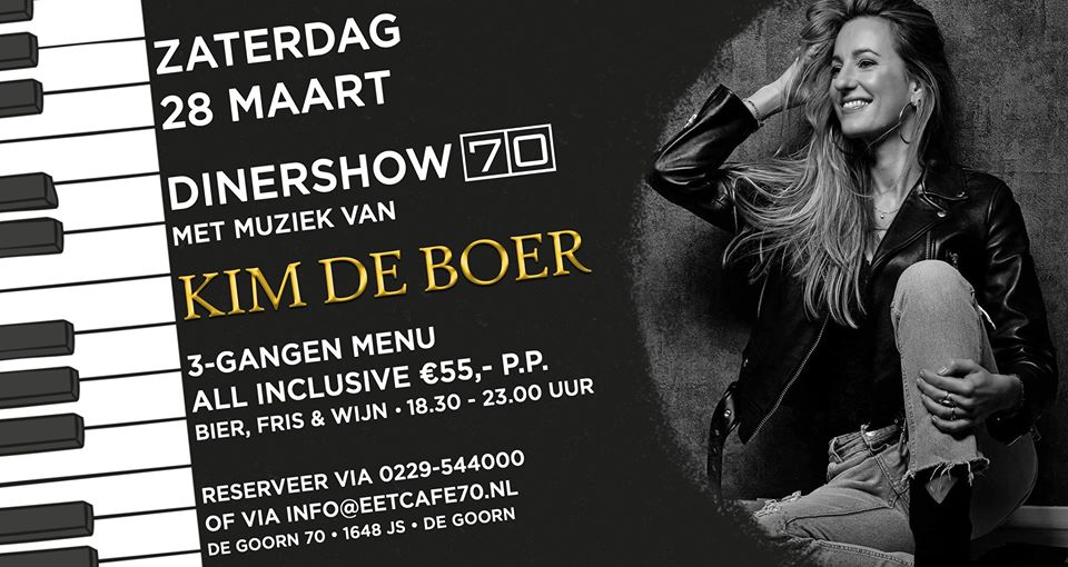 Dinershow 70 mmv Kim De Boer