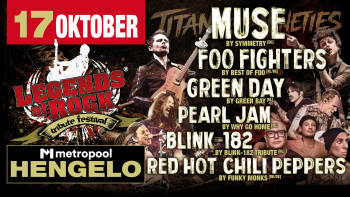 LEGENDS of ROCK Tribute Festival met Foo Fighters, Red Hot Chili Peppers, Pearl Jam, Green Day, Blink-182 en Muse