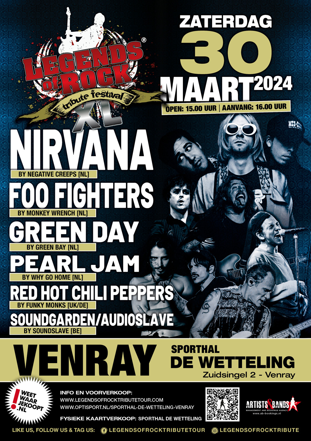 LEGENDS of ROCK Tribute Tour - 30 maart 2024 Sporthal De Wetteling Venray