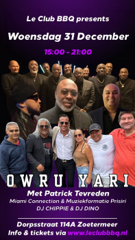 Vier oudjaarsdag met DJ Chippie, DJ Dino, Miami Connection, Prisiri en TEVE(Patrick Tevreden)