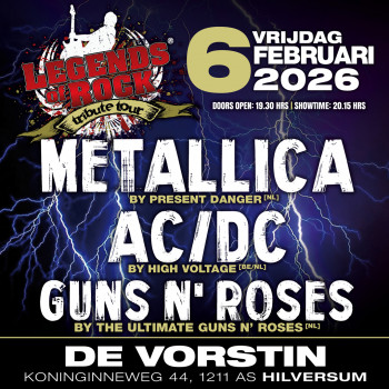 LEGENDS of ROCK Tribute Tour met Metallica, AC/DC en Guns N' Roses