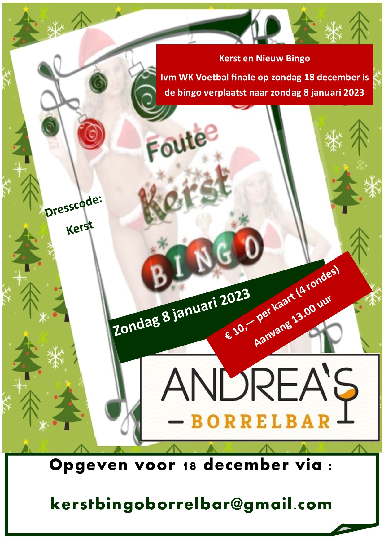 Foute kerstbingo