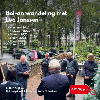 Bol-an wandeling door Laren met Leo Janssen