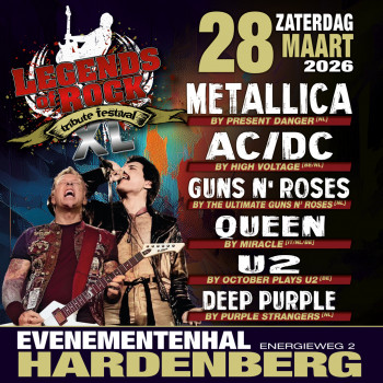 LEGENDS of ROCK Tribute Festival XL met AC/DC, Queen, Metallica, Guns N’ Roses e.a.
