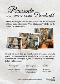Brocante in de Grote Kerk Dordrecht