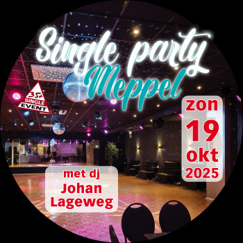 Singleparty Meppel, zondagmiddag 19 oktober