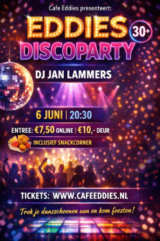 Eddies Discoparty met DJ Jan Lammers