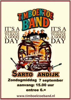 Timboektoeband LIVE in Sarto te Andijk
