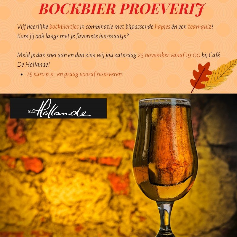 Bockbier Proeverij!