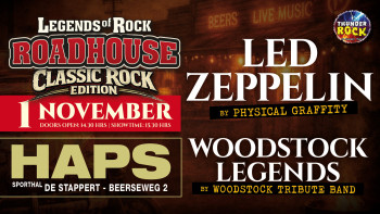 ‘HAPS LIVE! 2026’ zondag 1 november: Legends of Rock ROADHOUSE - Classic Rock Edition